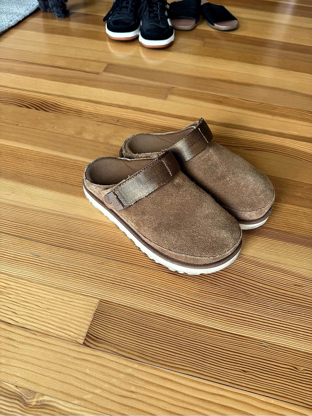 UGG Goldencoast Clog Suede-Style Clogs in Brown